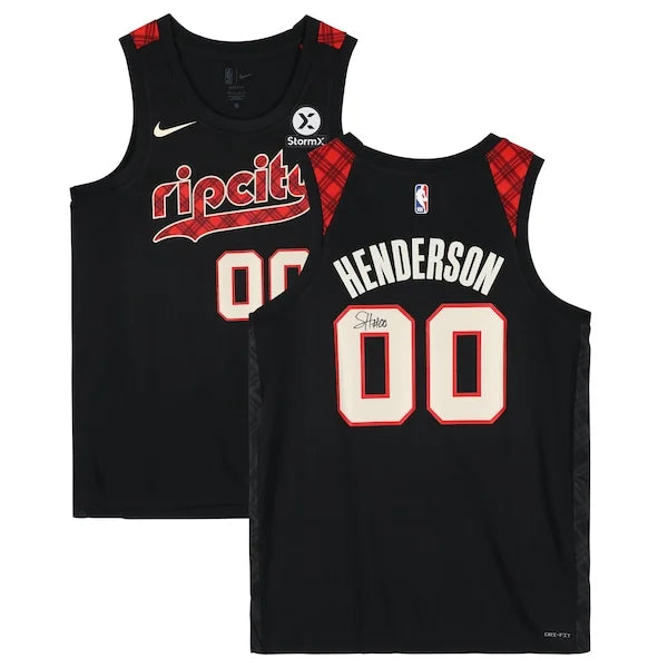 Scoot Henderson Signed Portland Trail Blazers Nike City Edition Jersey | 2023-24