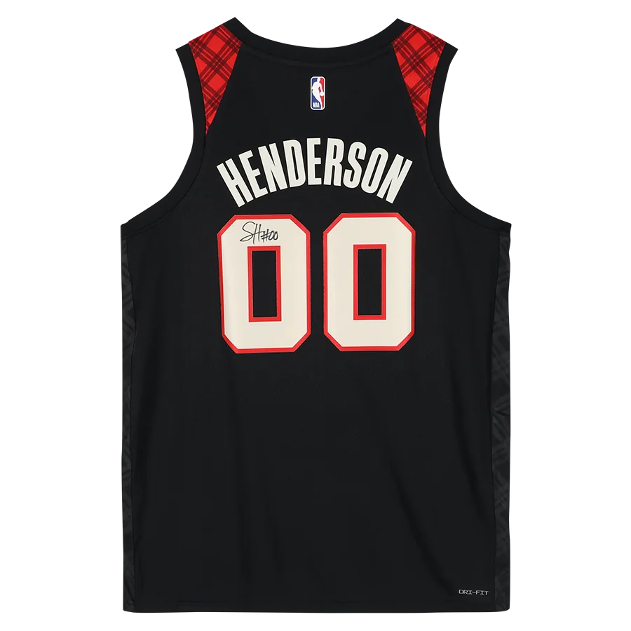 Scoot Henderson Signed Portland Trail Blazers Nike City Edition Jersey | 2023-24