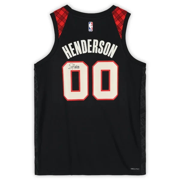 Scoot Henderson Signed Portland Trail Blazers Nike City Edition Jersey | 2023-24