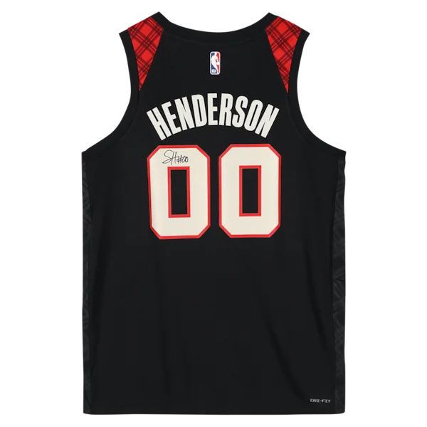 Scoot Henderson Signed Portland Trail Blazers Nike City Edition Jersey | 2023-24