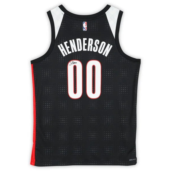 Scoot Henderson Signed Portland Trail Blazers Nike 2024-25 City Edition Jersey | Authentic