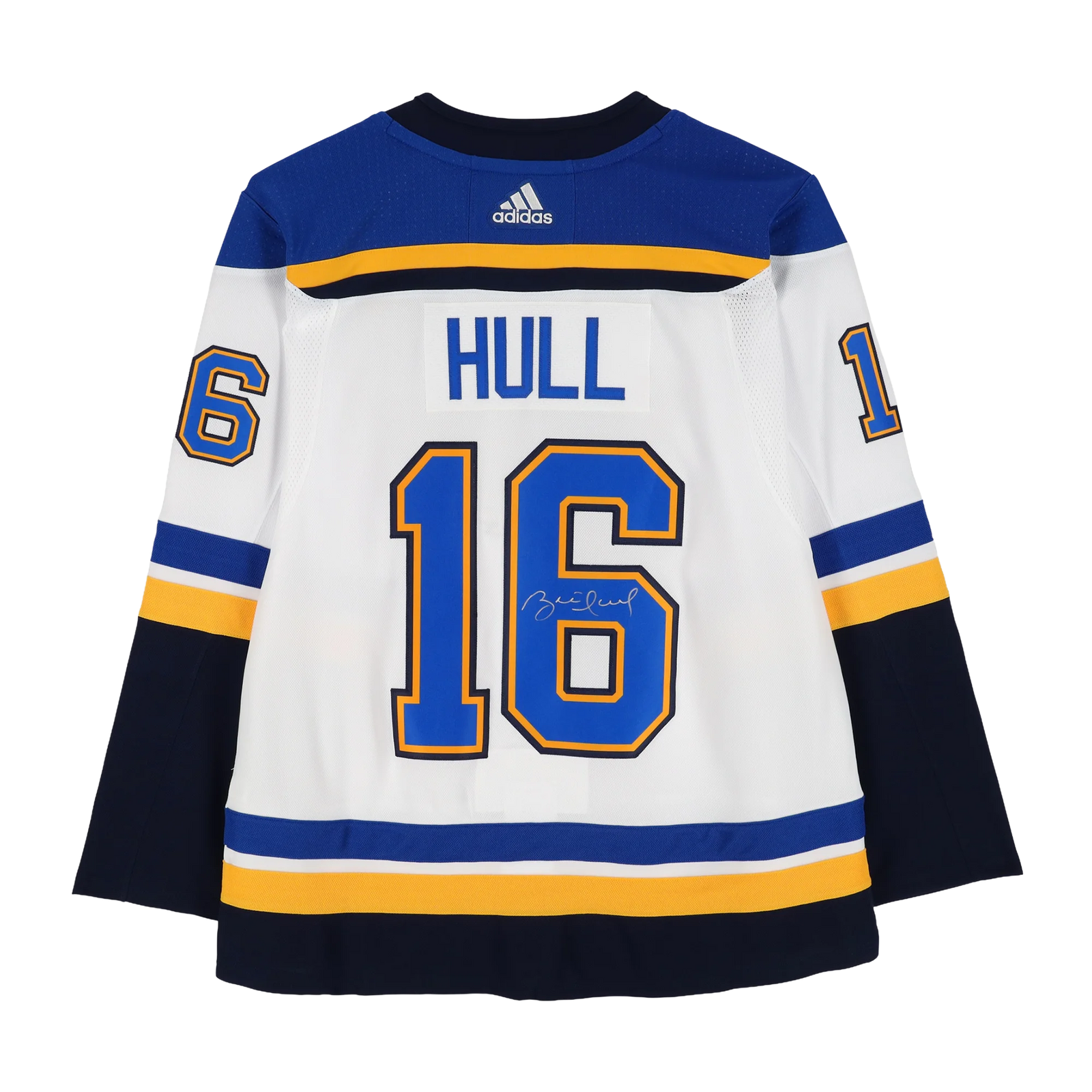Brett Hull Signed St. Louis Blues White Adidas Jersey | Authenticated