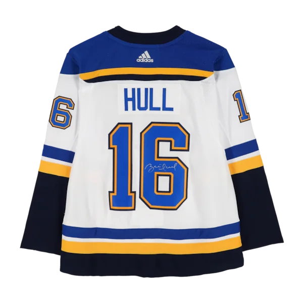Brett Hull Signed St. Louis Blues White Adidas Jersey | Authenticated