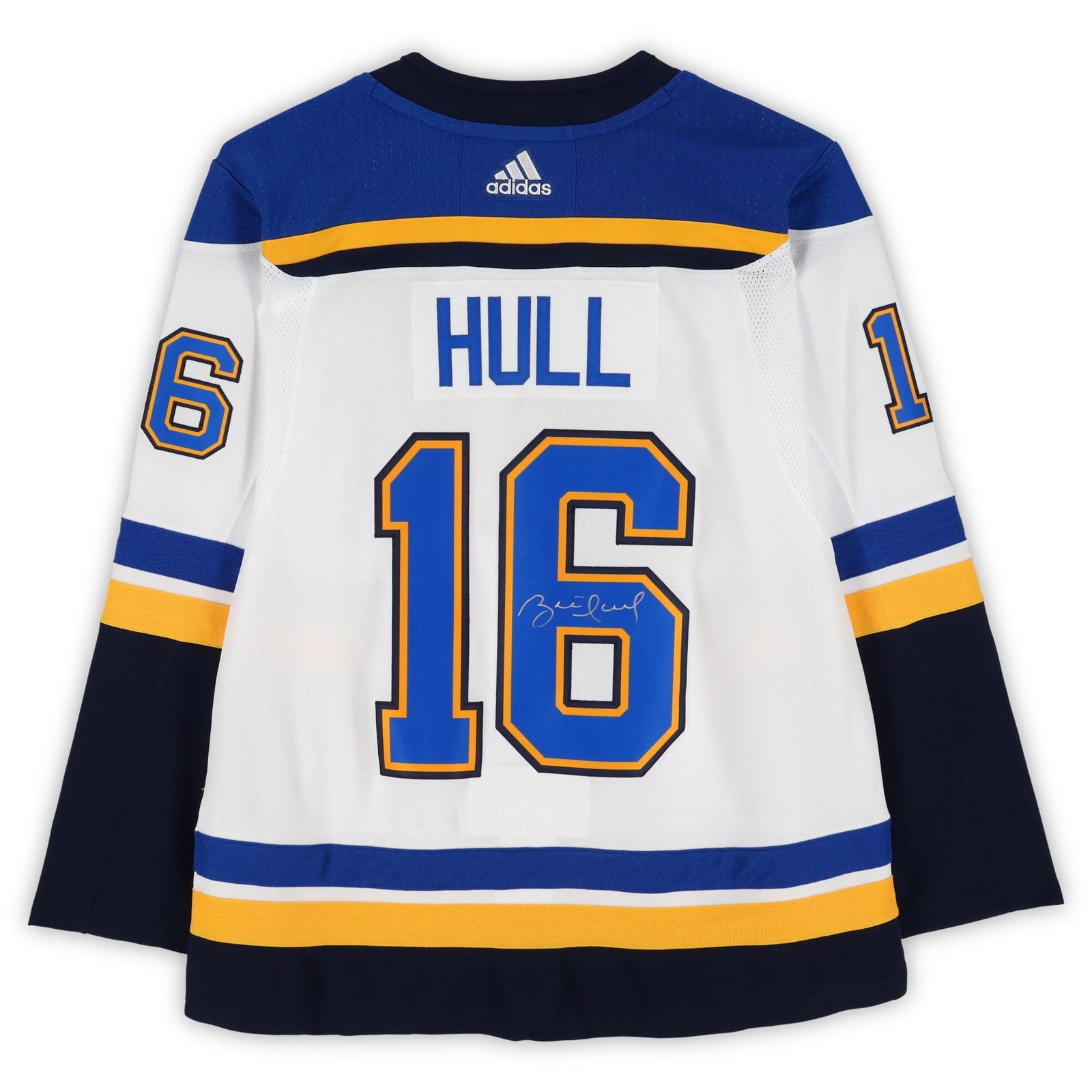 Brett Hull Signed St. Louis Blues White Adidas Jersey | Authenticated