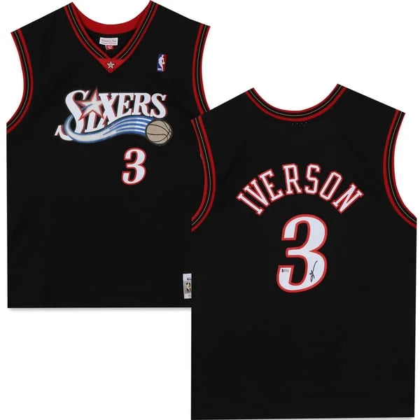 Allen Iverson Signed Philadelphia 76ers Jersey | Mitchell and Ness 2000-01 Hardwood Classi