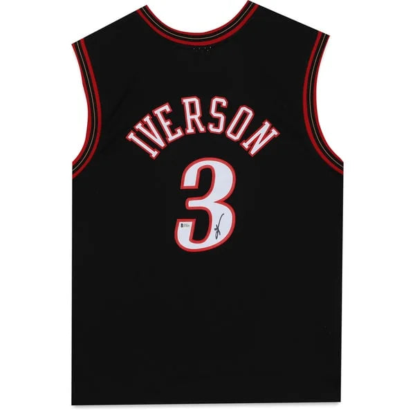 Allen Iverson Signed Philadelphia 76ers Jersey | Mitchell and Ness 2000-01 Hardwood Classi