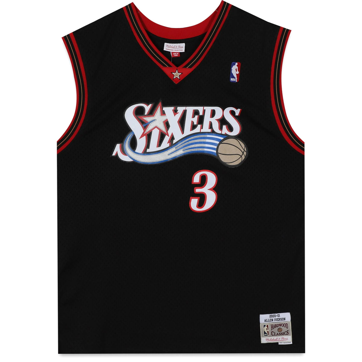 Allen Iverson Signed Philadelphia 76ers Jersey | Mitchell and Ness 2000-01 Hardwood Classi