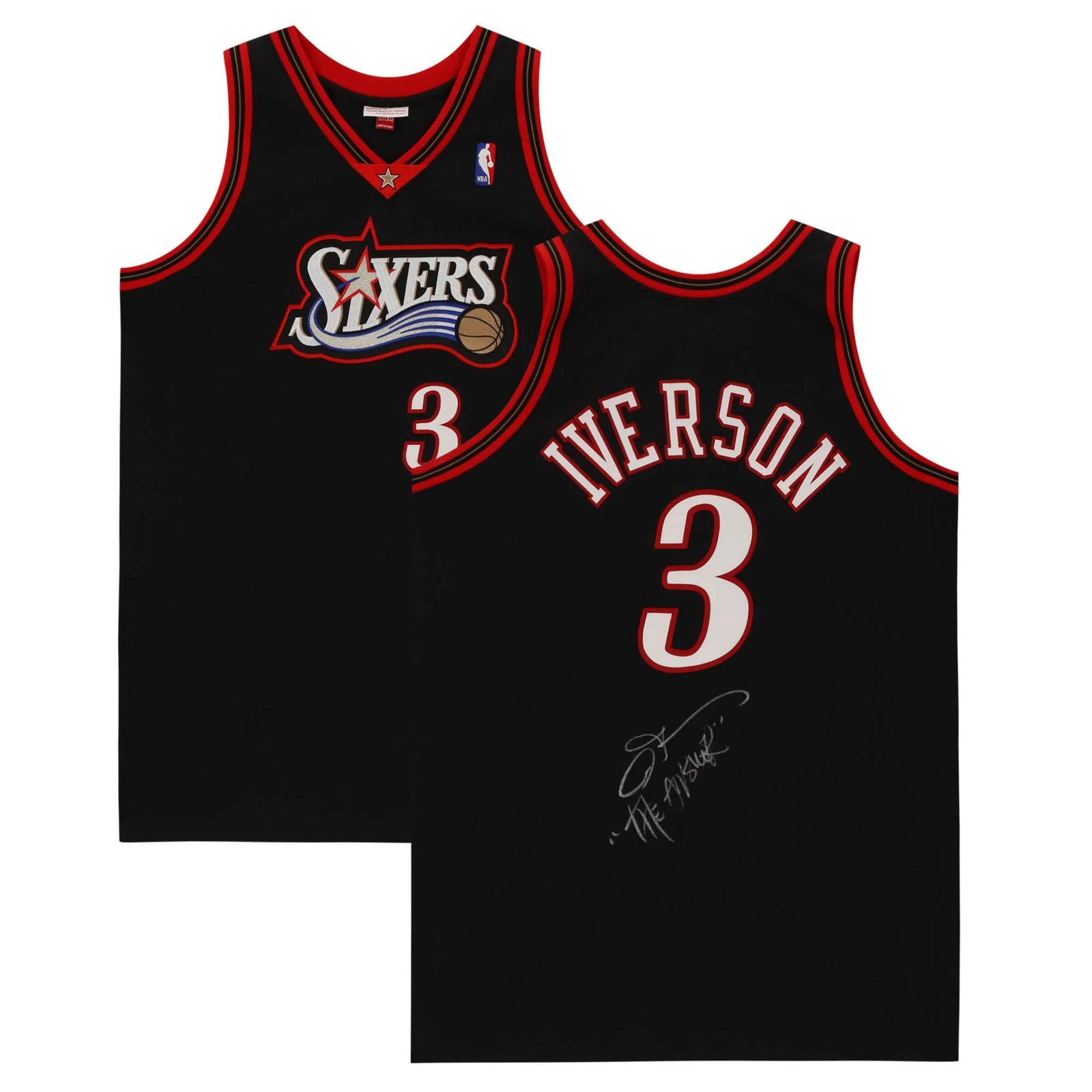 1997 Allen Iverson Signed Philadelphia 76ers Jersey | The Answer Inscription