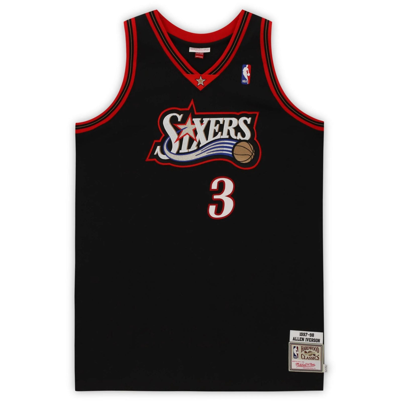 1997 Allen Iverson Signed Philadelphia 76ers Jersey | The Answer Inscription