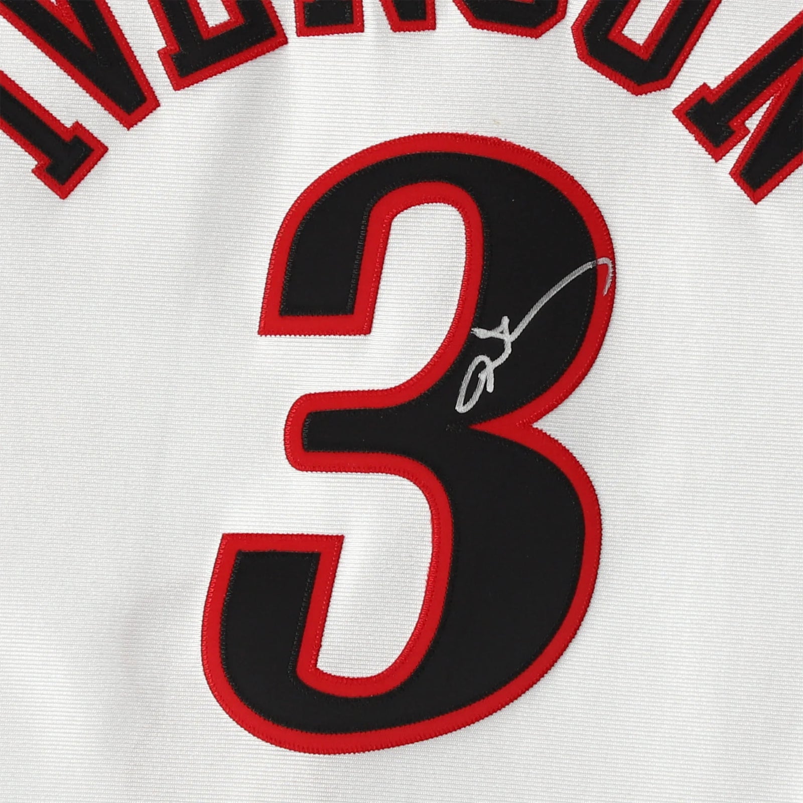 Allen Iverson Philadelphia 76ers Autographed White 2000-01 Mitchell & Ness Authentic Jersey - S2