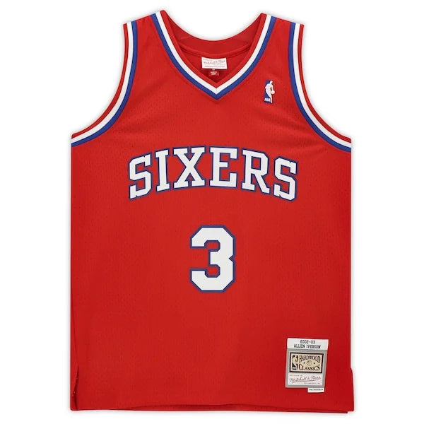 Allen Iverson Signed Philadelphia 76ers Jersey | 2002-2003 Mitchell & Ness