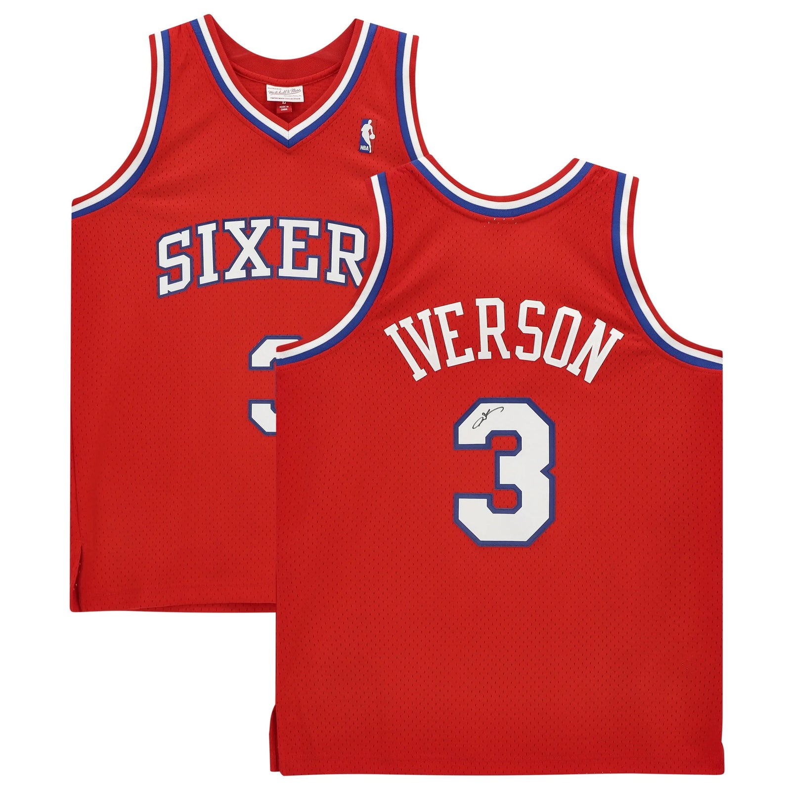 Allen Iverson Signed Philadelphia 76ers Jersey | 2002-2003 Mitchell & Ness