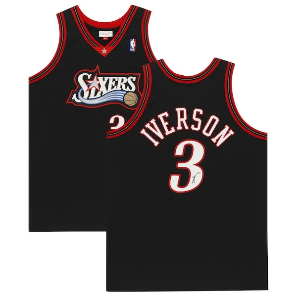 Allen Iverson Signed Philadelphia 76ers Jersey | 1997-98 Mitchell & Ness