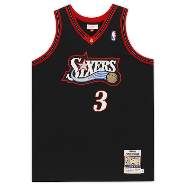 Allen Iverson Signed Philadelphia 76ers Jersey | 1997-98 Mitchell & Ness