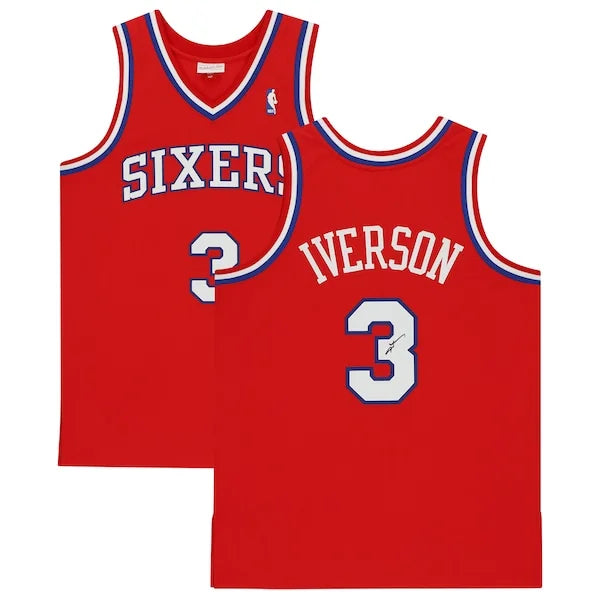 Allen Iverson Signed Philadelphia 76ers Jersey | 2002-03 Mitchell & Ness