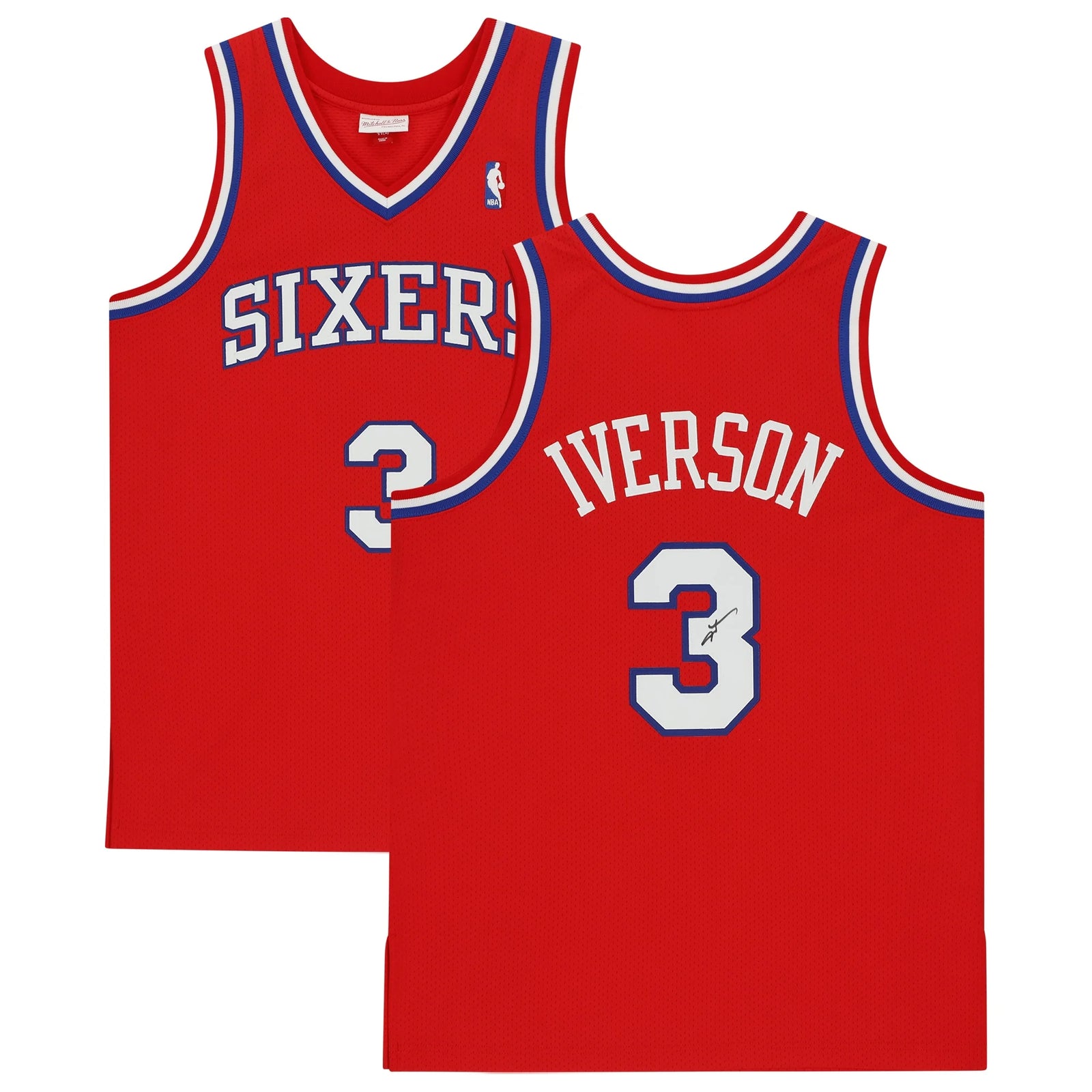 Allen Iverson Signed Philadelphia 76ers Jersey | 2002-03 Mitchell & Ness