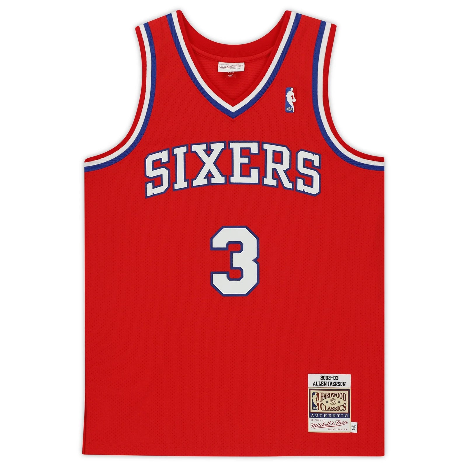 Allen Iverson Signed Philadelphia 76ers Jersey | 2002-03 Mitchell & Ness