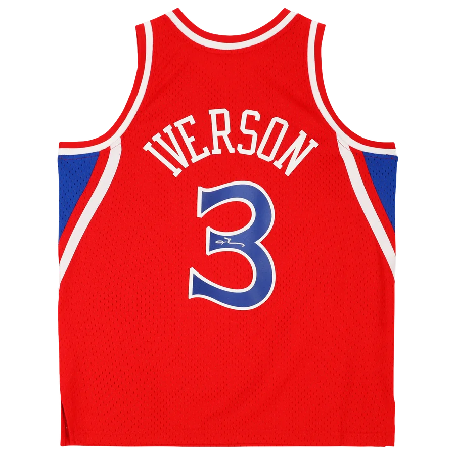 Allen Iverson Signed Philadelphia 76ers Jersey | 1996-1997 Mitchell & Ness