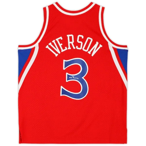 Allen Iverson Signed Philadelphia 76ers Jersey | 1996-1997 Mitchell & Ness