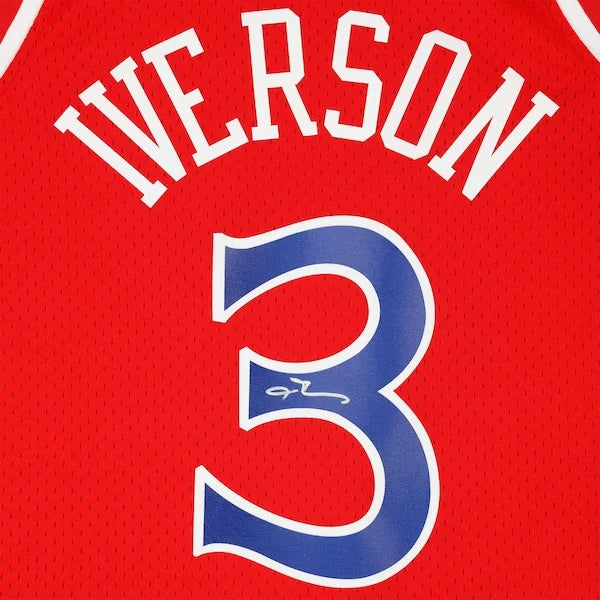 Allen Iverson Signed Philadelphia 76ers Jersey | 1996-1997 Mitchell & Ness
