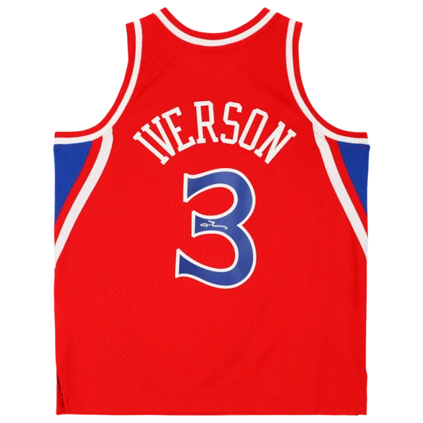 Allen Iverson Signed Philadelphia 76ers Jersey | 1996-1997 Mitchell & Ness