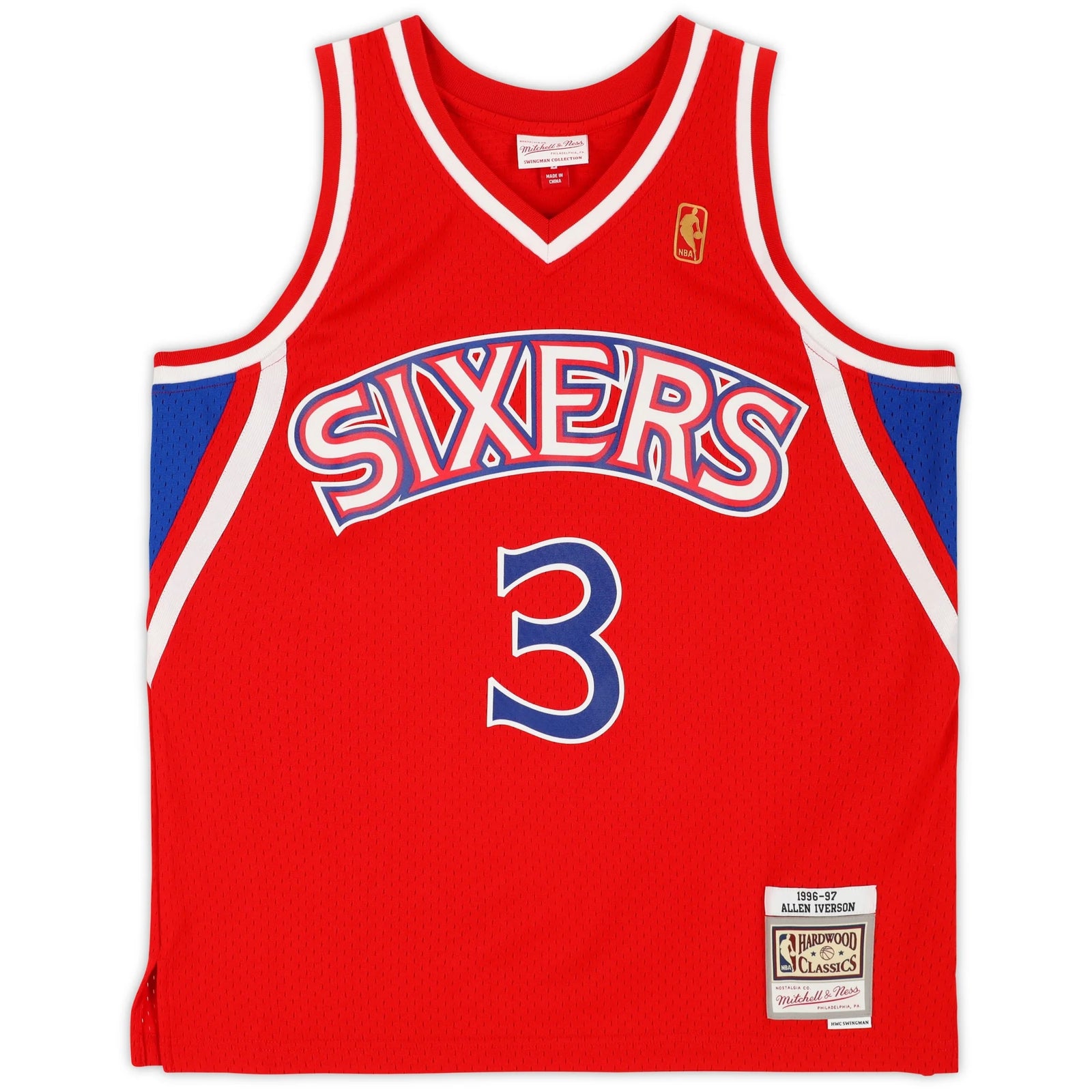 Allen Iverson Signed Philadelphia 76ers Jersey | 1996-1997 Mitchell & Ness
