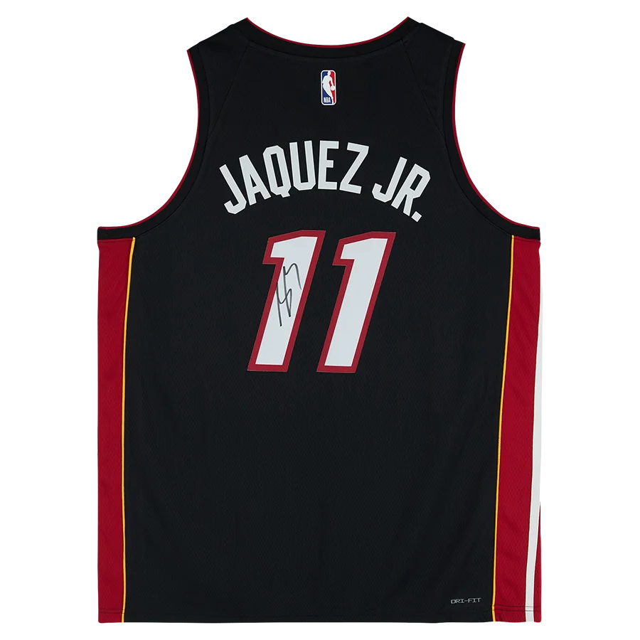 Jaime Jaquez Jr. Signed Miami Heat Black Icon Jersey | Authenticated