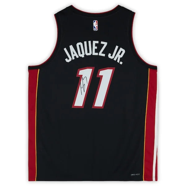 Jaime Jaquez Jr. Signed Miami Heat Black Icon Jersey | Authenticated