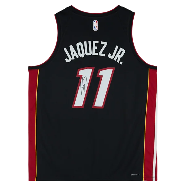 Jaime Jaquez Jr. Signed Miami Heat Black Icon Jersey | Authenticated
