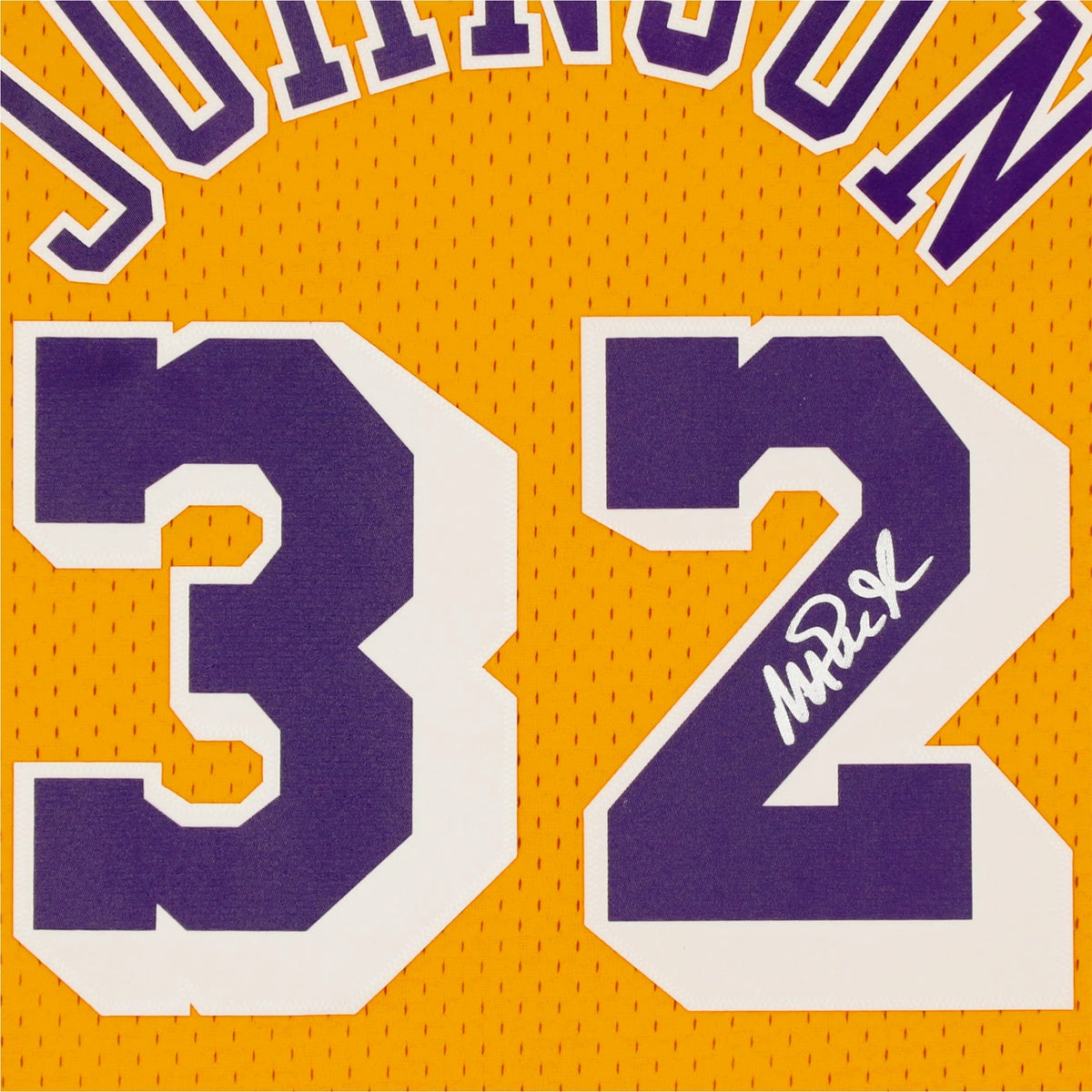 Magic Johnson Signed Los Angeles Lakers Gold Jersey | Mitchell & Ness | WJRSYJO0067