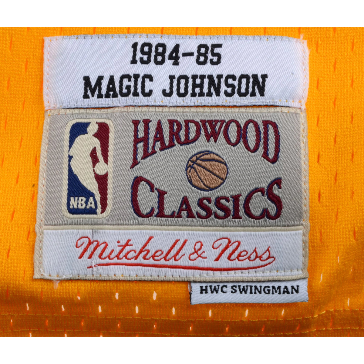 Magic Johnson Signed Los Angeles Lakers Gold Jersey | Mitchell & Ness | WJRSYJO0067