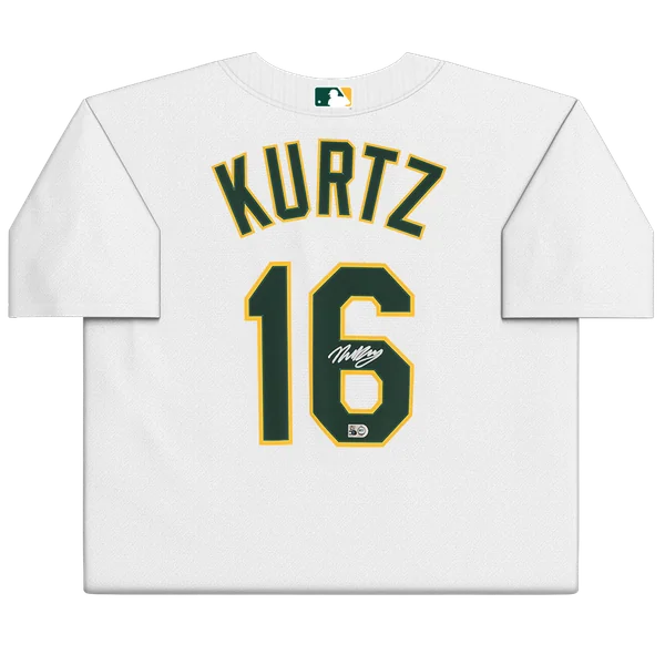 Nick Kurtz Signed Athletics White Jersey | MLB Authenticated | WJRSYKU0116