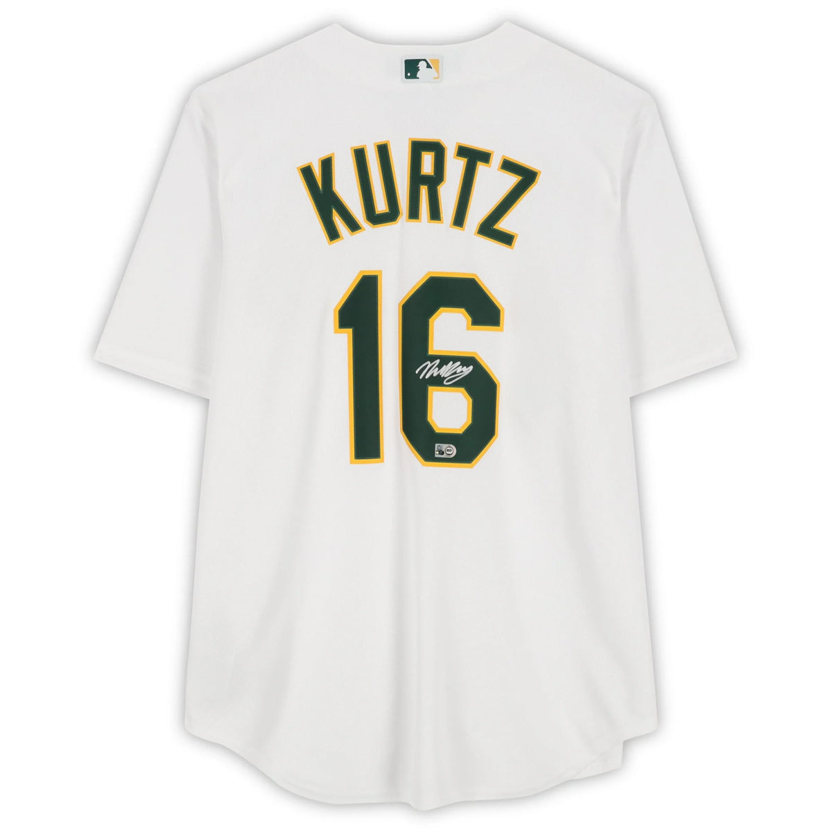 Nick Kurtz Signed Athletics White Jersey | MLB Authenticated | WJRSYKU0116