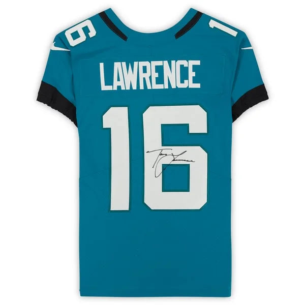 Trevor Lawrence Signed Jaguars Teal Nike Elite Jersey | Authenticated | WJRSYLA0102