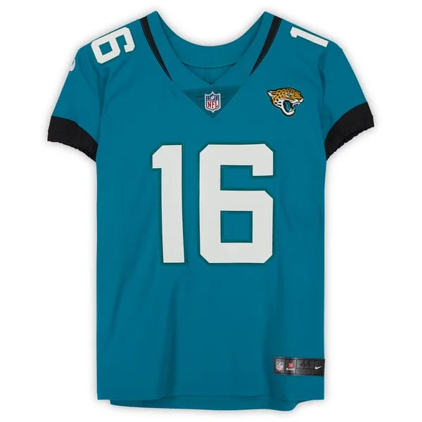 Trevor Lawrence Signed Jaguars Teal Nike Elite Jersey | Authenticated | WJRSYLA0102