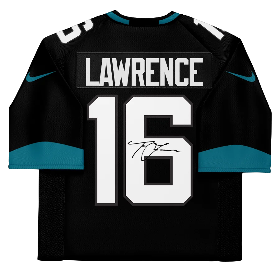 Trevor Lawrence Signed Jacksonville Jaguars Black Nike Elite Jersey | WJRSYLA0114