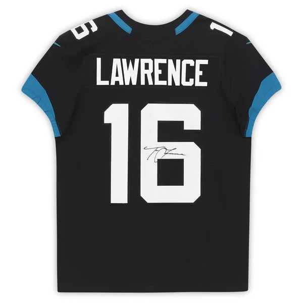Trevor Lawrence Signed Jacksonville Jaguars Black Nike Elite Jersey | WJRSYLA0114