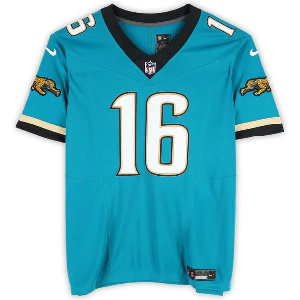 Trevor Lawrence Signed Jacksonville Jaguars Teal Throwback Jersey | WJRSYLA0160