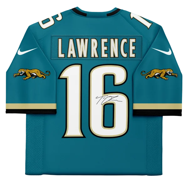 Trevor Lawrence Signed Jacksonville Jaguars Teal Throwback Jersey | WJRSYLA0160