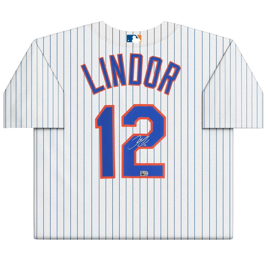 Francisco Lindor Signed Mets White Nike Jersey | MLB Authenticated