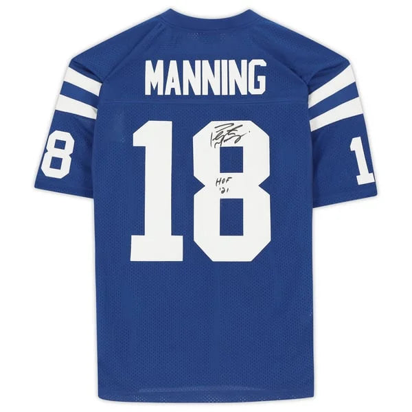 Peyton Manning Signed Indianapolis Colts Jersey | HOF 21 Inscription | WJRSYMA0212