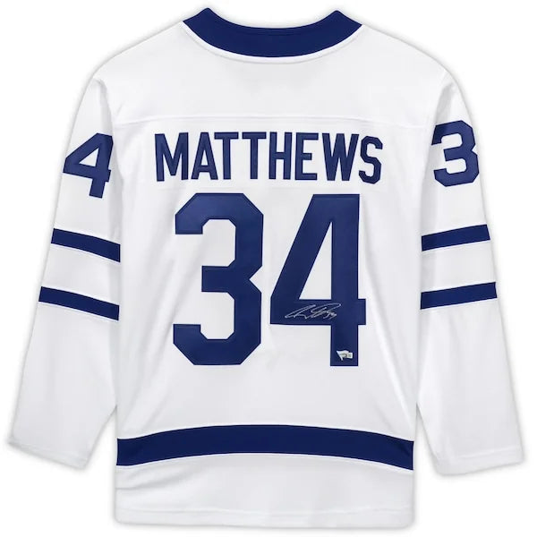 Auston Matthews Signed Toronto Maple Leafs Jersey | White Breakaway