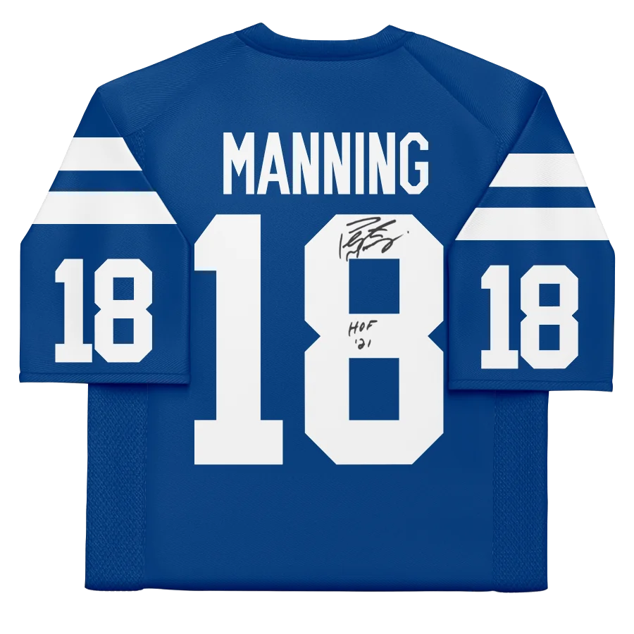 Peyton Manning Signed Indianapolis Colts Jersey | HOF 21 Inscription | WJRSYMA0497