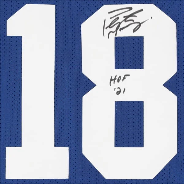 Peyton Manning Signed Indianapolis Colts Jersey | HOF 21 Inscription | WJRSYMA0497