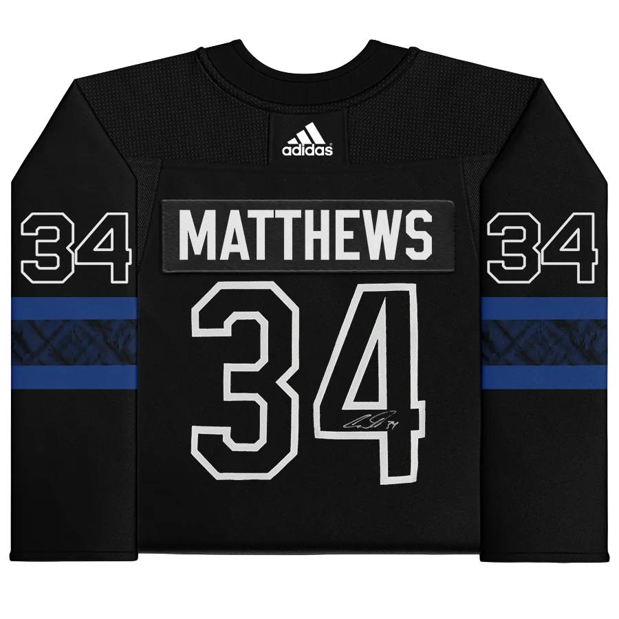 Auston Matthews Signed Toronto Maple Leafs Black Alternate Jersey | Authenticated