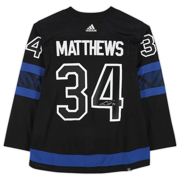 Auston Matthews Signed Toronto Maple Leafs Black Alternate Jersey | Authenticated