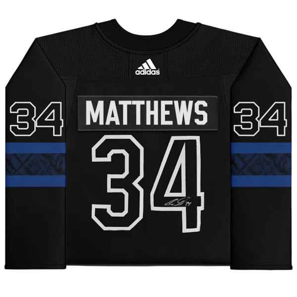 Auston Matthews Signed Toronto Maple Leafs Black Alternate Jersey | Authenticated