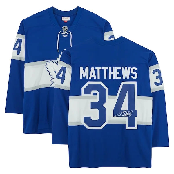 Auston Matthews Signed 2017 NHL Centennial Classic Jersey | Toronto Maple Leafs