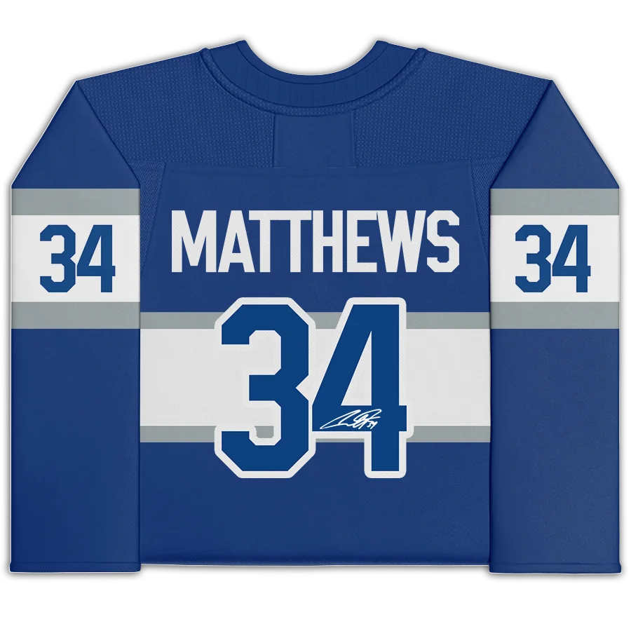 Auston Matthews Signed 2017 NHL Centennial Classic Jersey | Toronto Maple Leafs