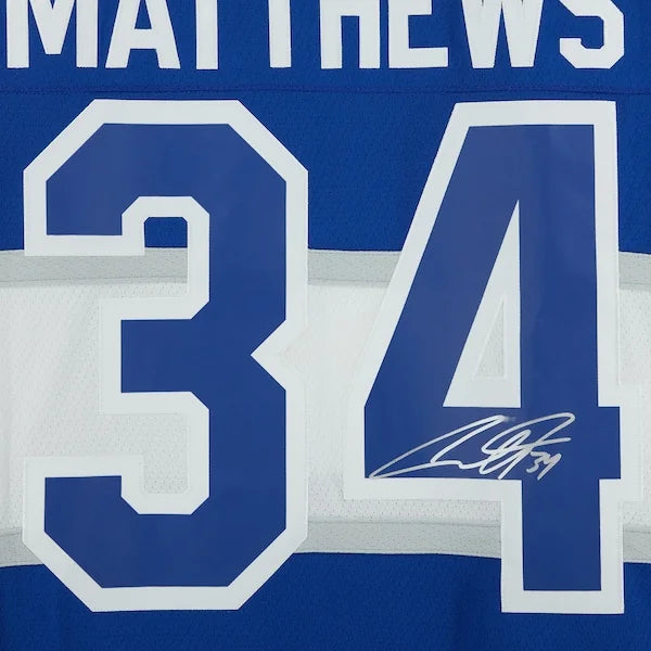 Auston Matthews Signed 2017 NHL Centennial Classic Jersey | Toronto Maple Leafs